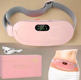 Period Cramp Massager Belt for Pain Relief Comfort with Heat & Vibration JSB HF59P