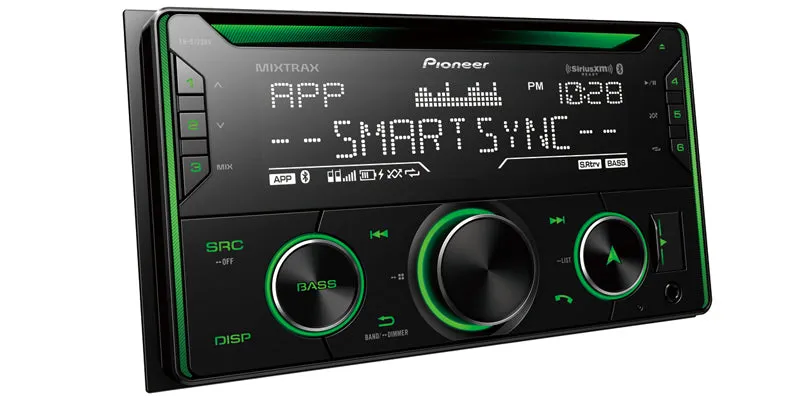 Pioneer FH-S722BS Double DIN CD Receiver with Enhanced Audio Functions, Improved Pioneer ARC App Compatibility, MIXTRAX®, Built-in Bluetooth®, and SiriusXM-Ready™