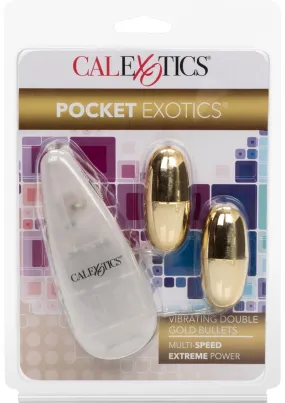 Pocket Exotics Vibrating Double Gold Bullets