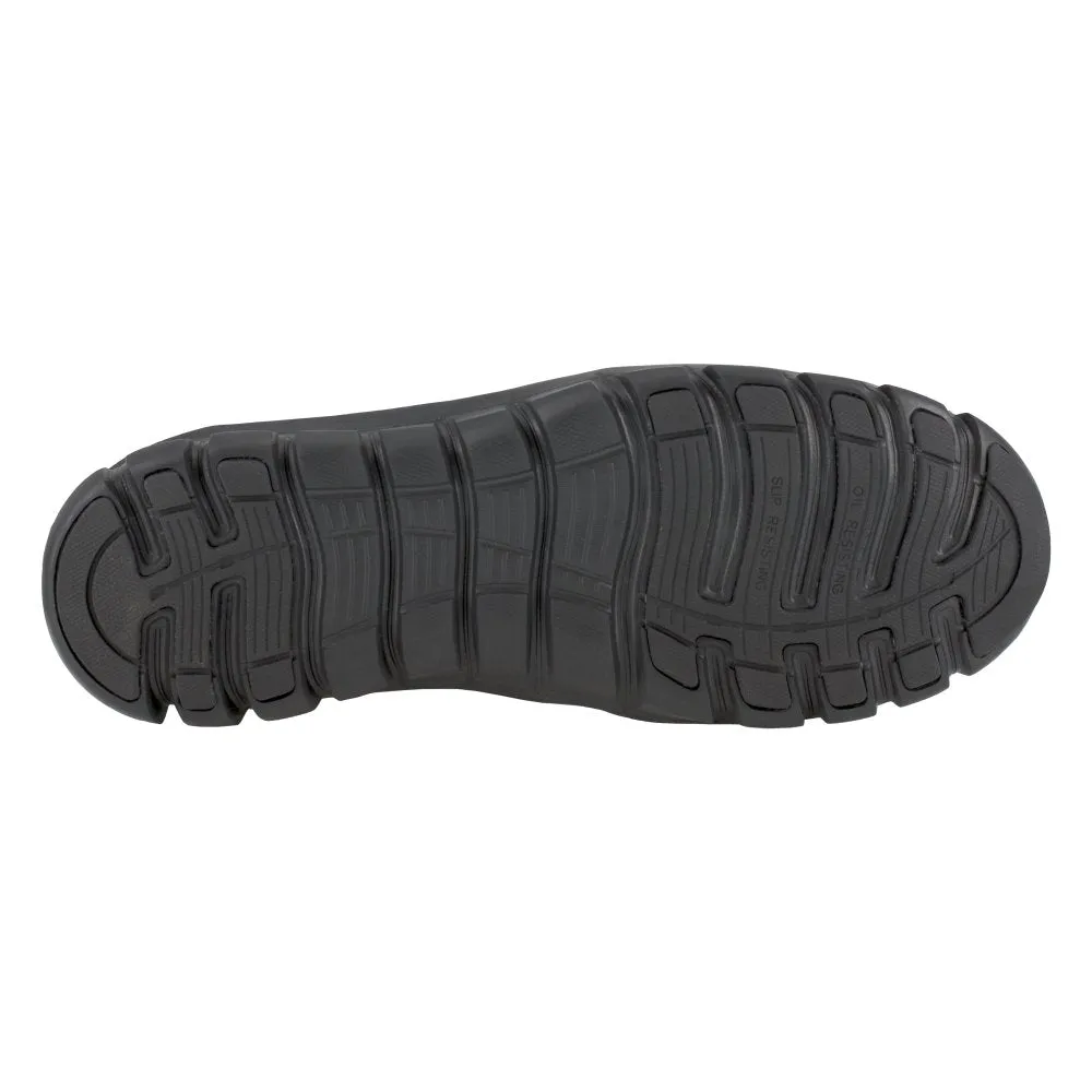 Reebok 8" Tactical Waterproof Boot With Side Zipper Men's Composite Toe Rb8807 In Black
