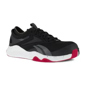 Reebok Hiit Tr Athletic Work Shoe Men's Composite Toe Rb4080 In Black And Red Reebok Hiit Tr Athletic Work Shoe Men's Composite Toe Rb4080 In Black And Red