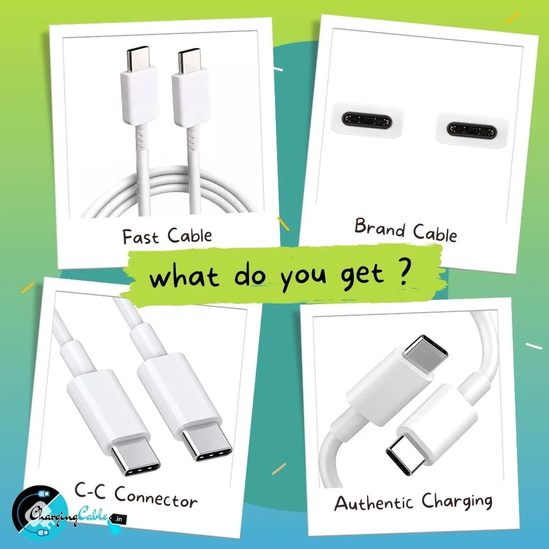 Samsung Galaxy A05 Type-C to Type-C Charge And Sync Cable-1M-White