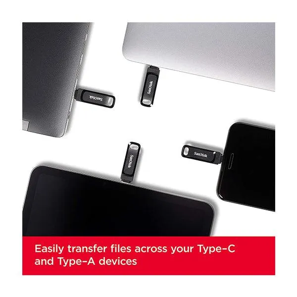 Sandisk Ultra Dual Drive Go USB Type-C Flash Drive 128Gb-GBH1