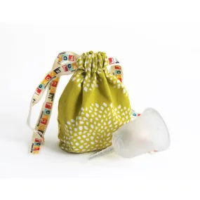 SckoonCup BEGINNER's CHOICE Menstrual Cup, Made in USA FDA Approved, Organic Cotton Pouch - Clarity