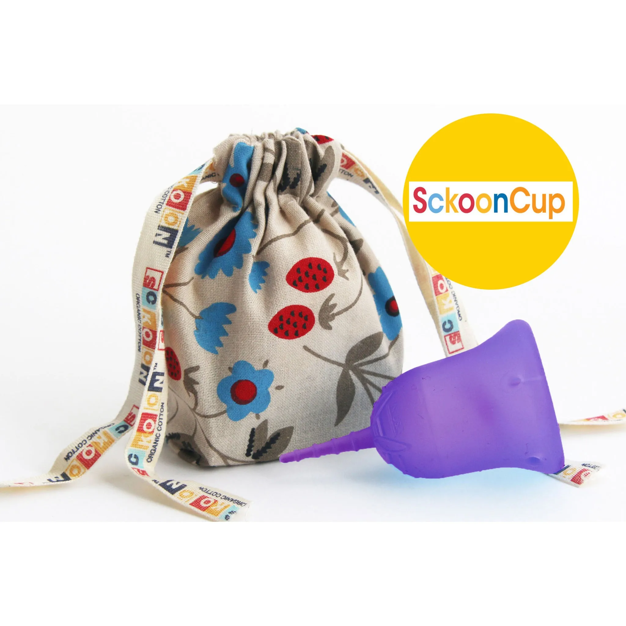 SckoonCup BEGINNER's CHOICE Menstrual Cup, Made in USA FDA Approved, Organic Cotton Pouch- Zen