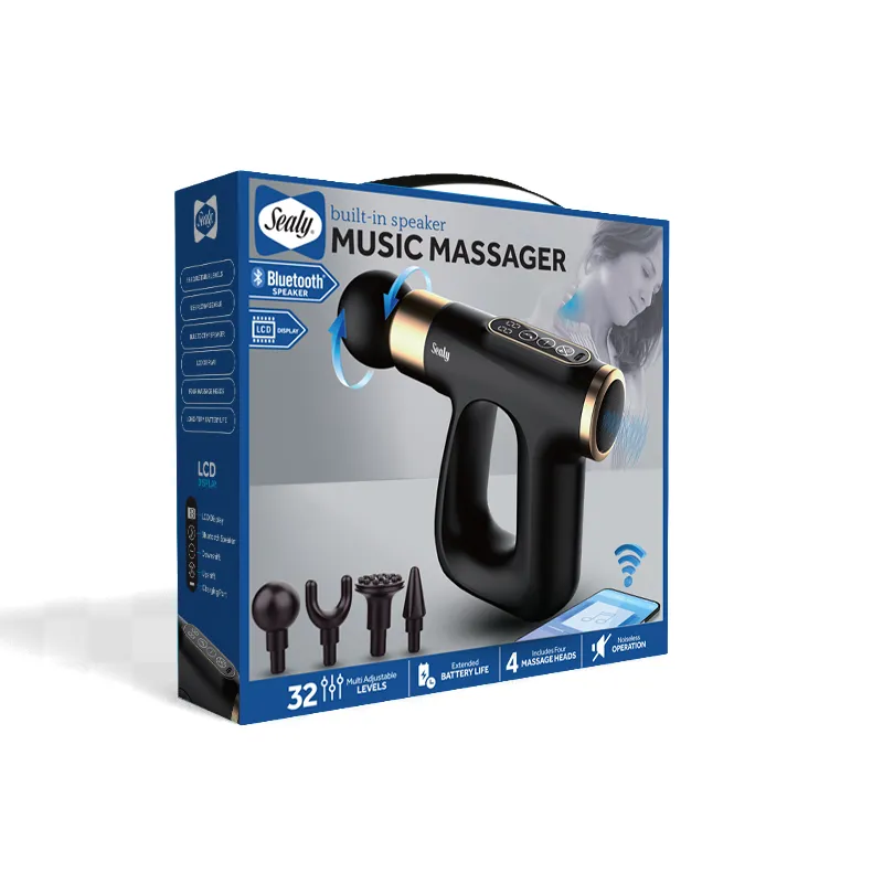 Sealy Lightweight Digital Percussive Massager with Bluetooth Speaker (MA-116)