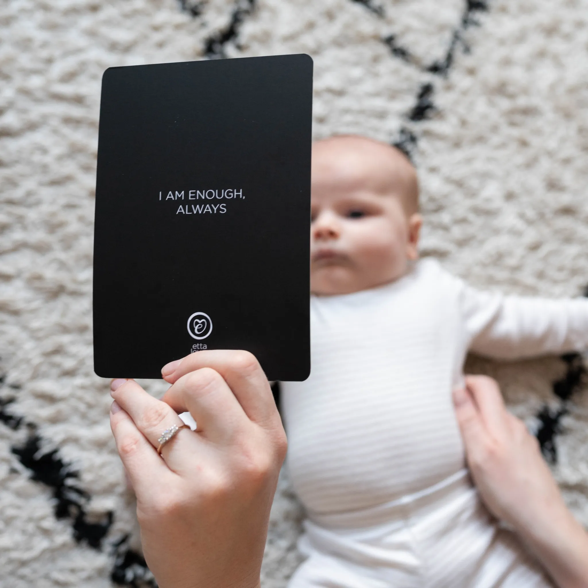 SENSORY FLASHCARDS WITH POSITIVE AFFIRMATIONS - designed for use from birth