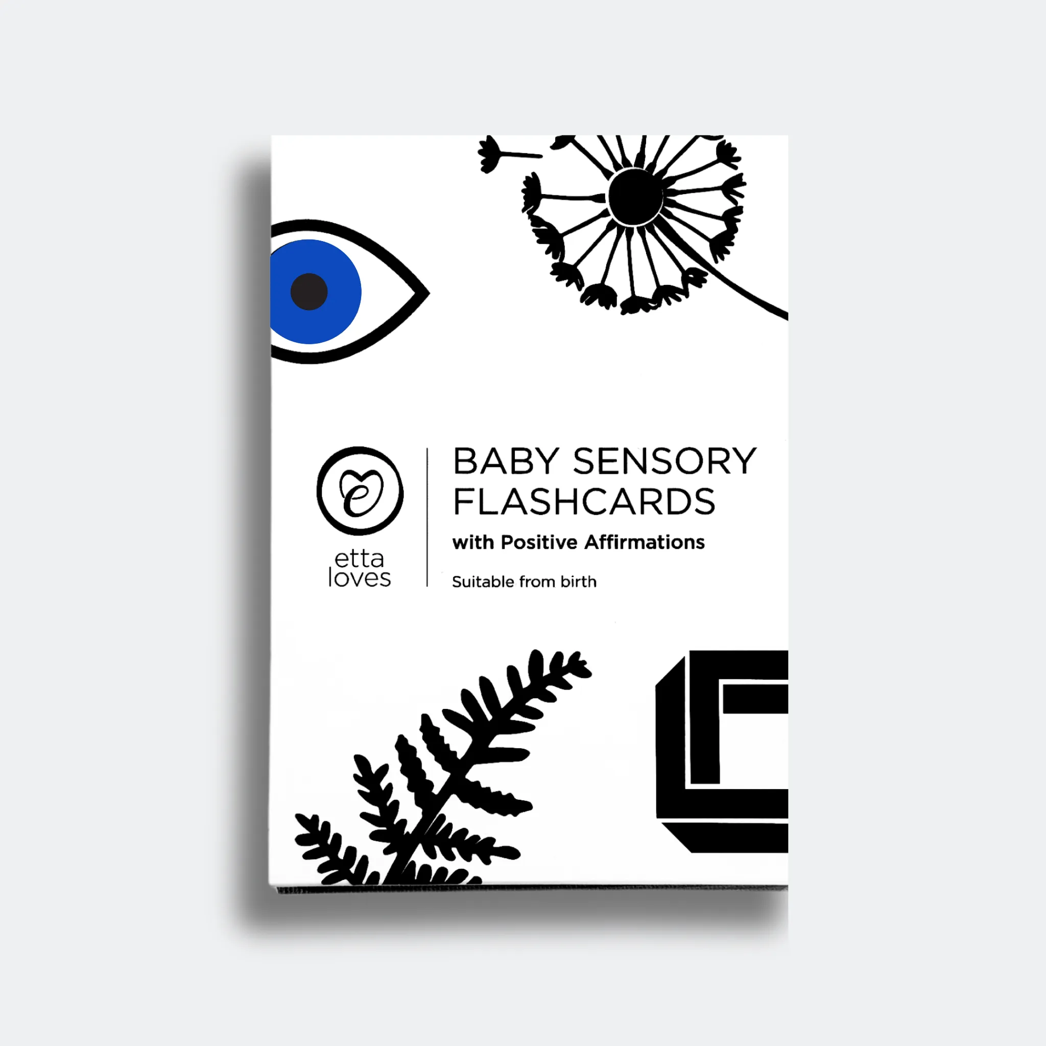 SENSORY FLASHCARDS WITH POSITIVE AFFIRMATIONS - designed for use from birth