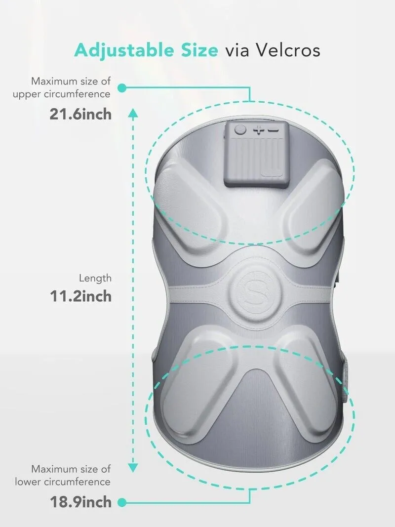 SKG W3 Pro Knee Massager with Heat and Vibration (Silver)