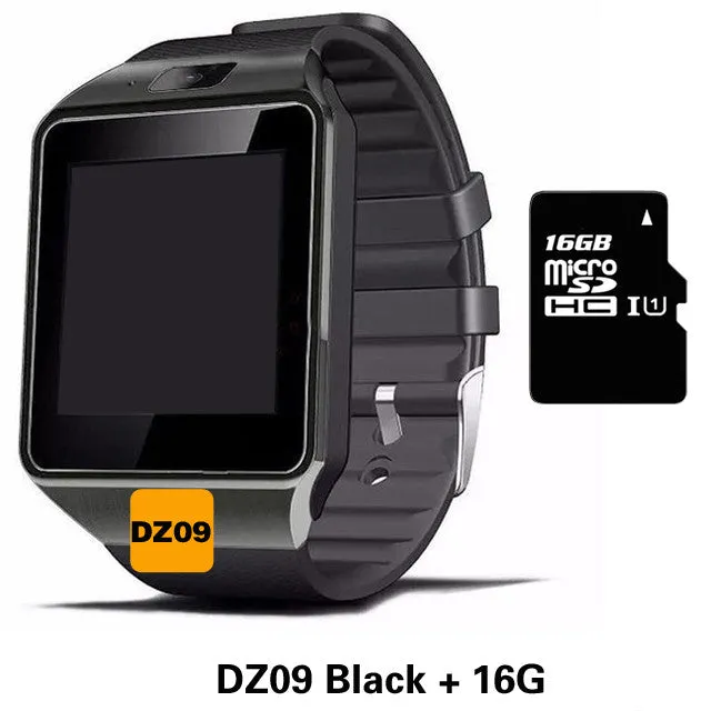 Smart Watch DZ09 Support SIM TF Card Clock Sync Notifier Bluetooth iOS Android PK GT08 GV18 U8