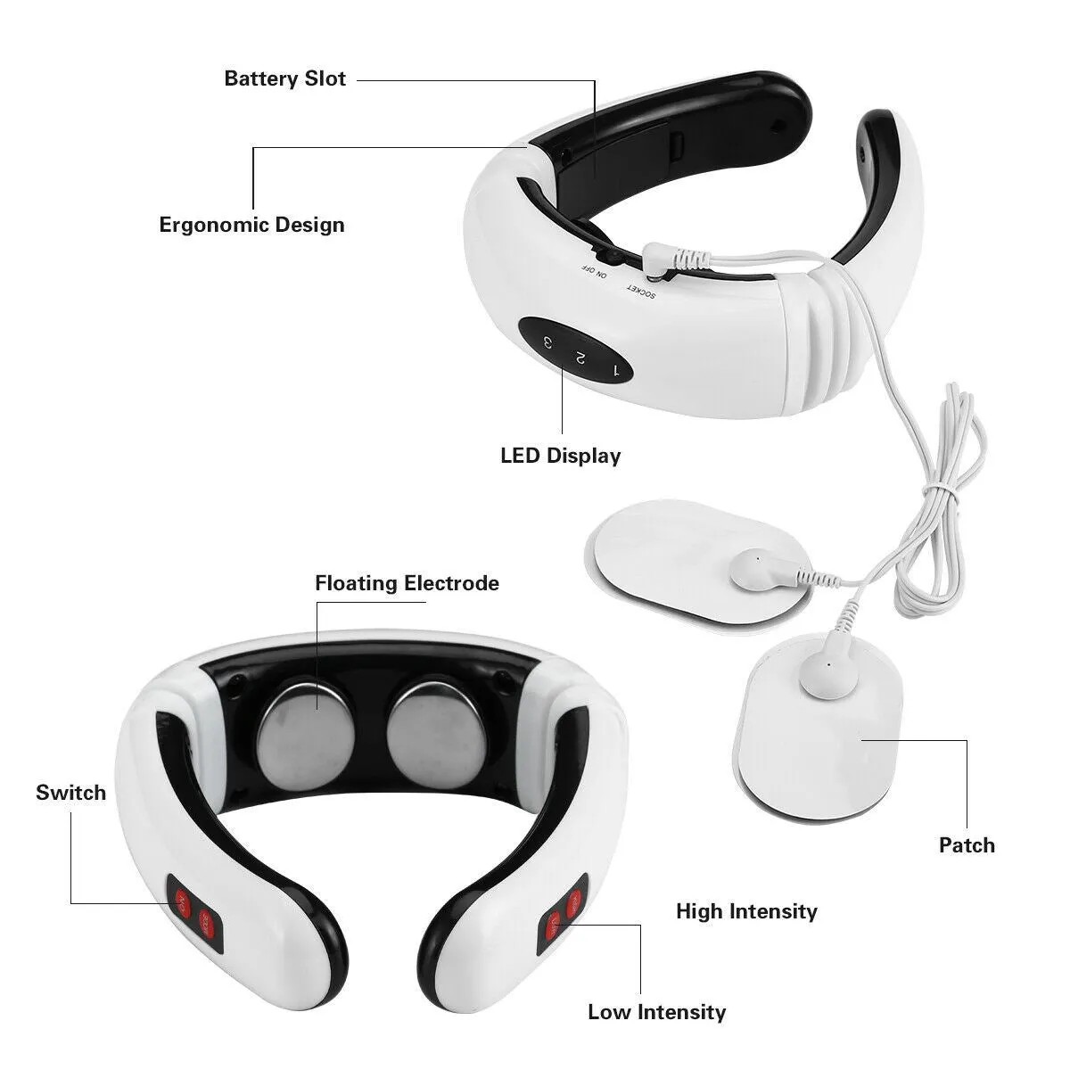 SMAXPRO™ Magnetic Pulse Cervical Neck Massager | Eastern Magnetic Therapy