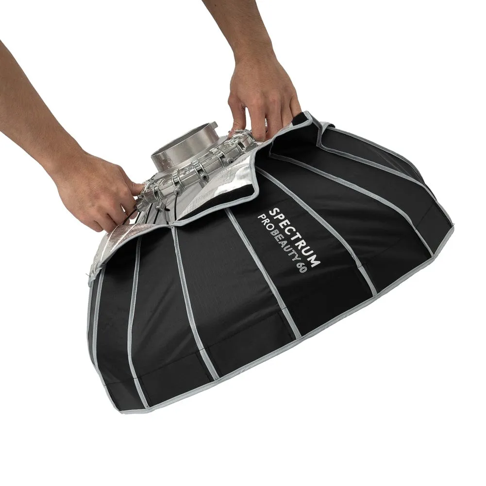 Spectrum Pro Beauty Dish Collapsible Softbox 60cm / 23.6" Bowens Mount (No Grid) (OPEN BOX)