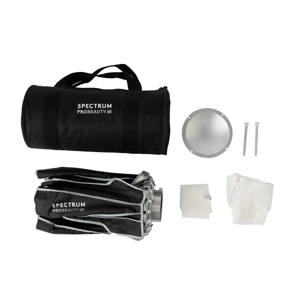 Spectrum Pro Beauty Dish Collapsible Softbox 60cm / 23.6" Bowens Mount (No Grid) (OPEN BOX)