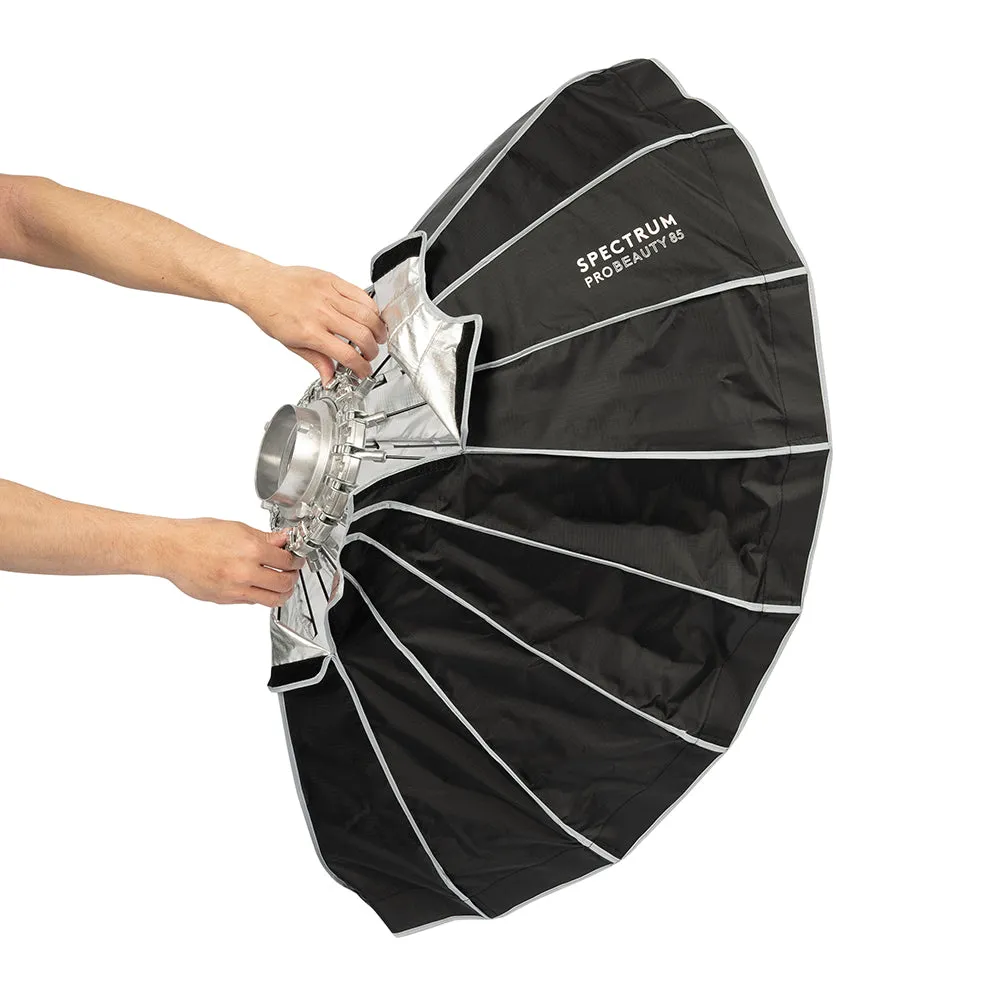 Spectrum Pro Beauty Dish Collapsible Softbox 85cm / 33.5" - Bowens Mount (No Grid) (DEMO STOCK)