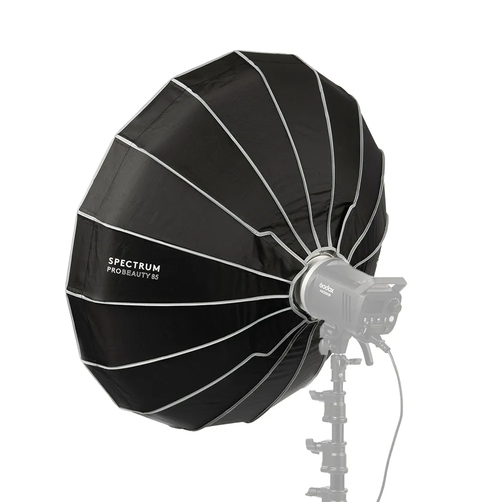 Spectrum Pro Beauty Dish Collapsible Softbox 85cm / 33.5" - Bowens Mount (No Grid) (DEMO STOCK)