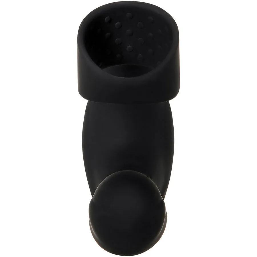 Strapped & Tapped Heating Vibrating Silicone Cock Ring Prostate Massager by Zero Tolerance
