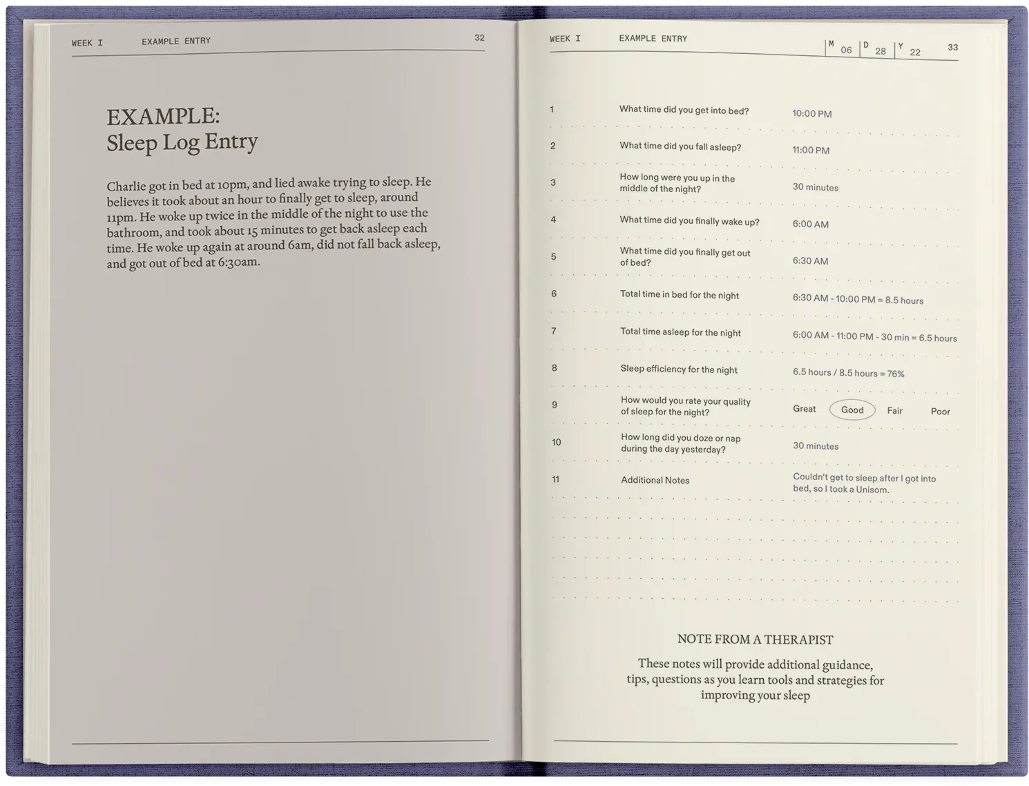 The Anti-Insomnia Notebook: An Evidence-Based Program for Better Sleep