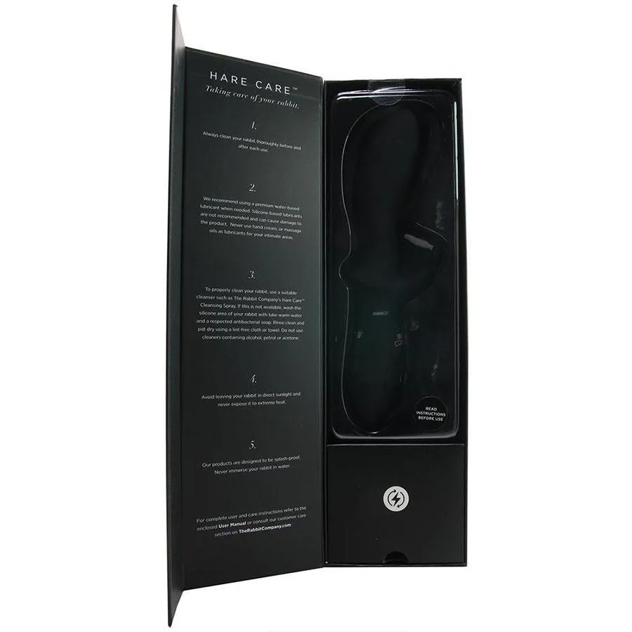 The Beaded Back Door Rabbit Prostate Massager & Anal Vibrator Black