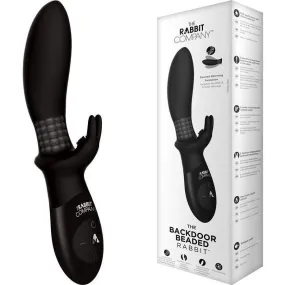 The Beaded Back Door Rabbit Prostate Massager & Anal Vibrator Black