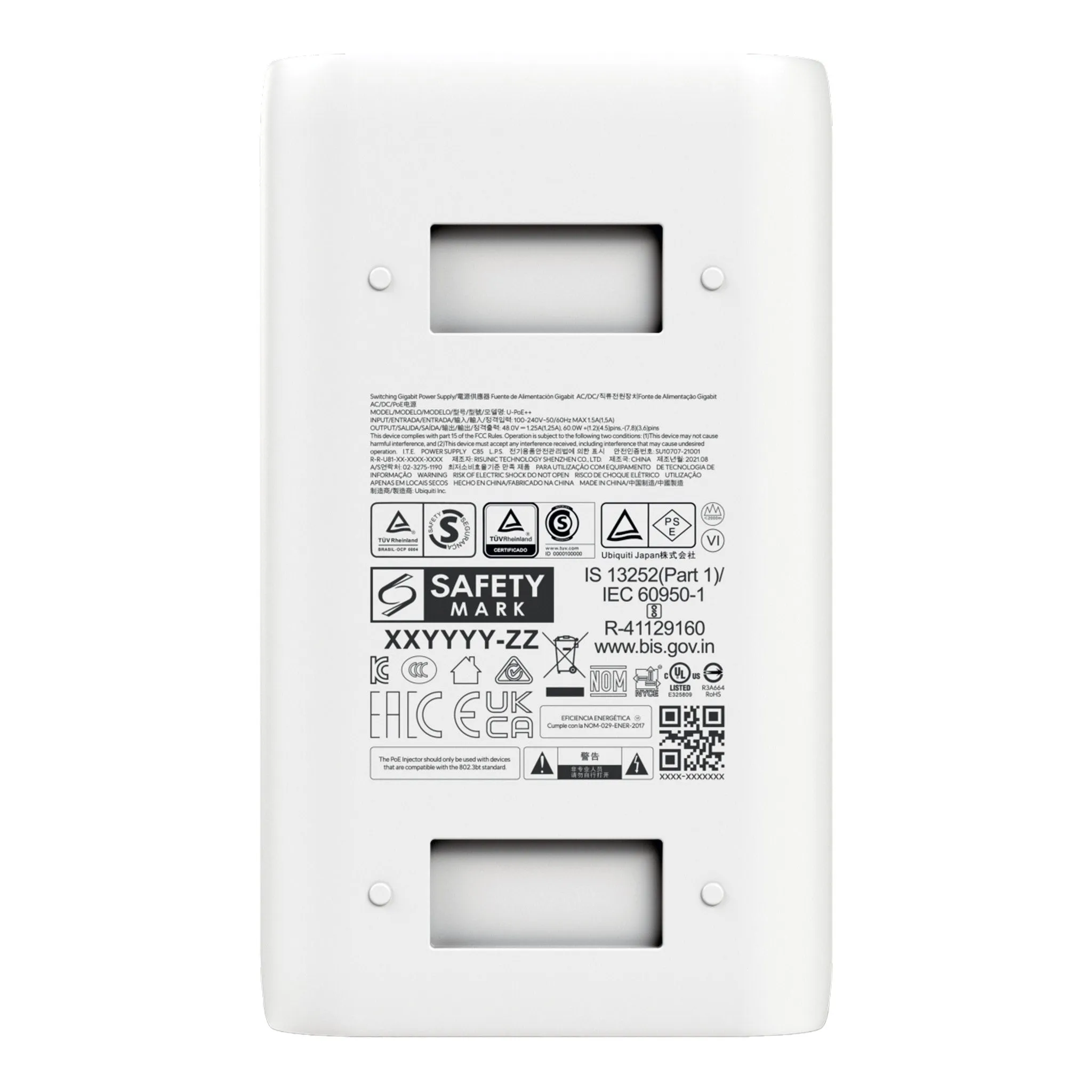 Ubiquiti U-PoE   UniFi PoE   Adapter - 60W