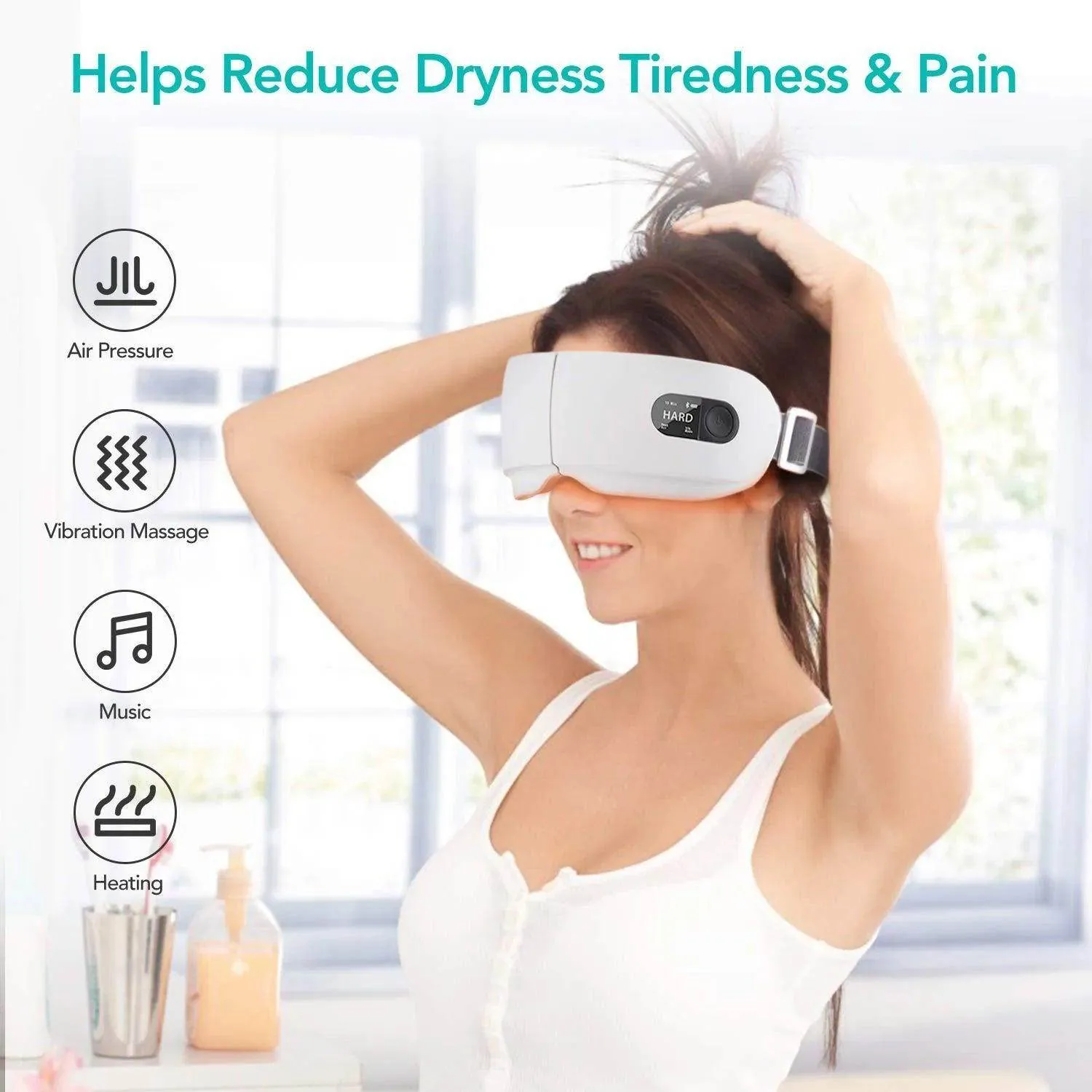Vibrating Eye Massager With Airbag and Hot Compress
