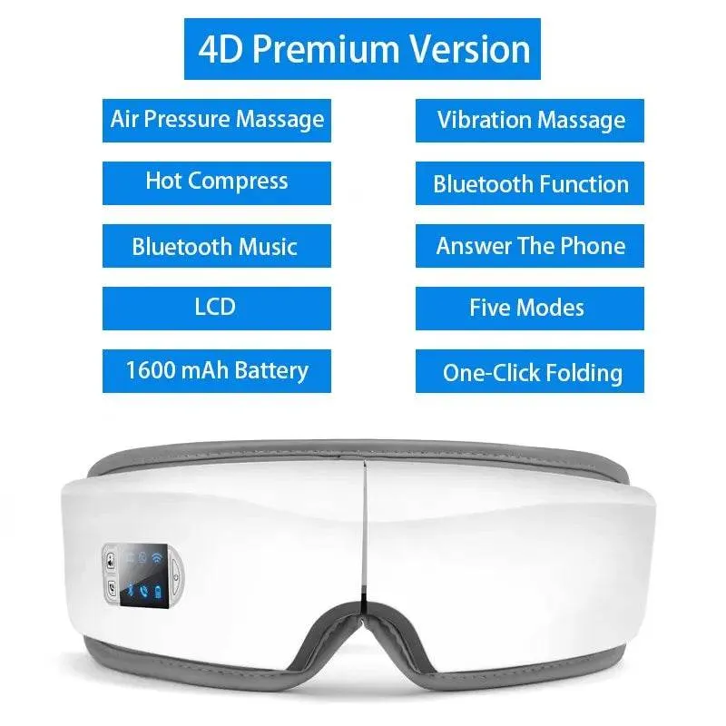 Vibrating Eye Massager With Airbag and Hot Compress