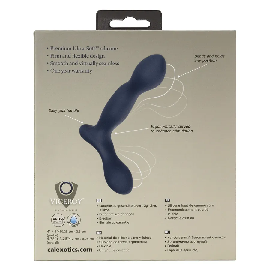 Viceroy Platinum Series Expert Blue Silicone Anal Probe by Cal Exotics