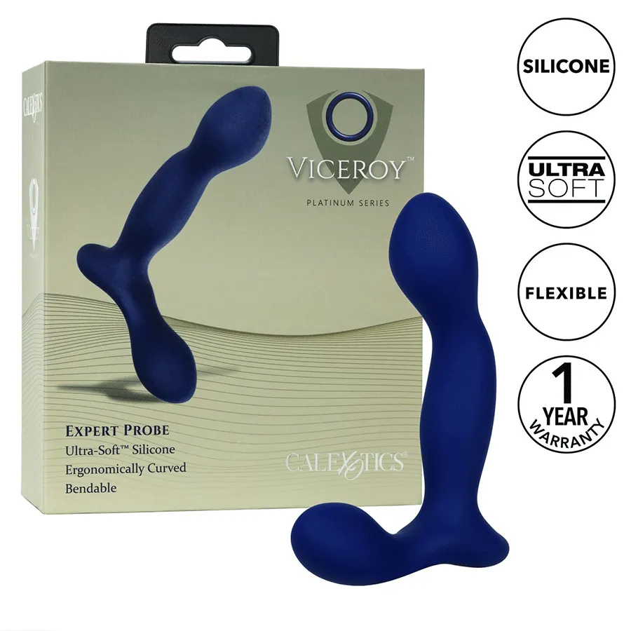 Viceroy Platinum Series Expert Blue Silicone Anal Probe by Cal Exotics