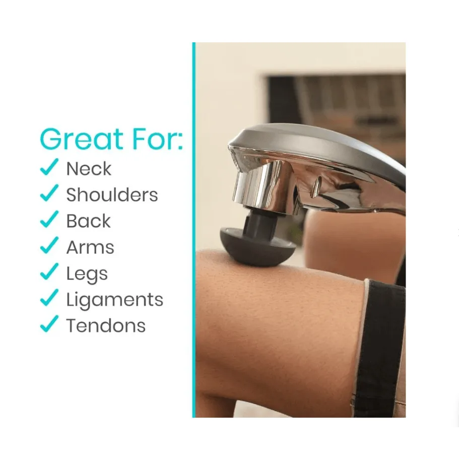 Vive Health Cordless Handheld Massager with Six Massage Heads