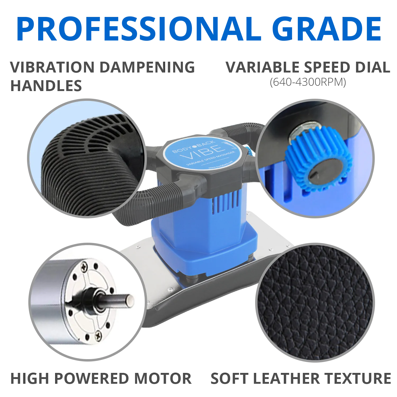 WHOLESALE - Body Back Vibe 2.0 Variable Speed Orbital Massager