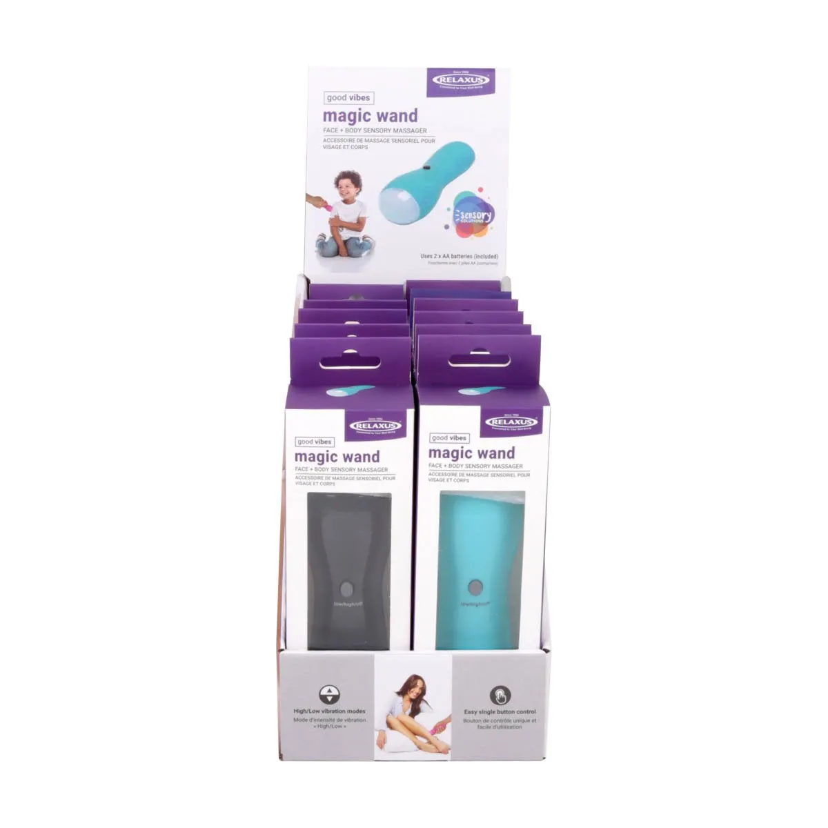 Wholesale Mini Magic Wand Massager - Displayer of 12