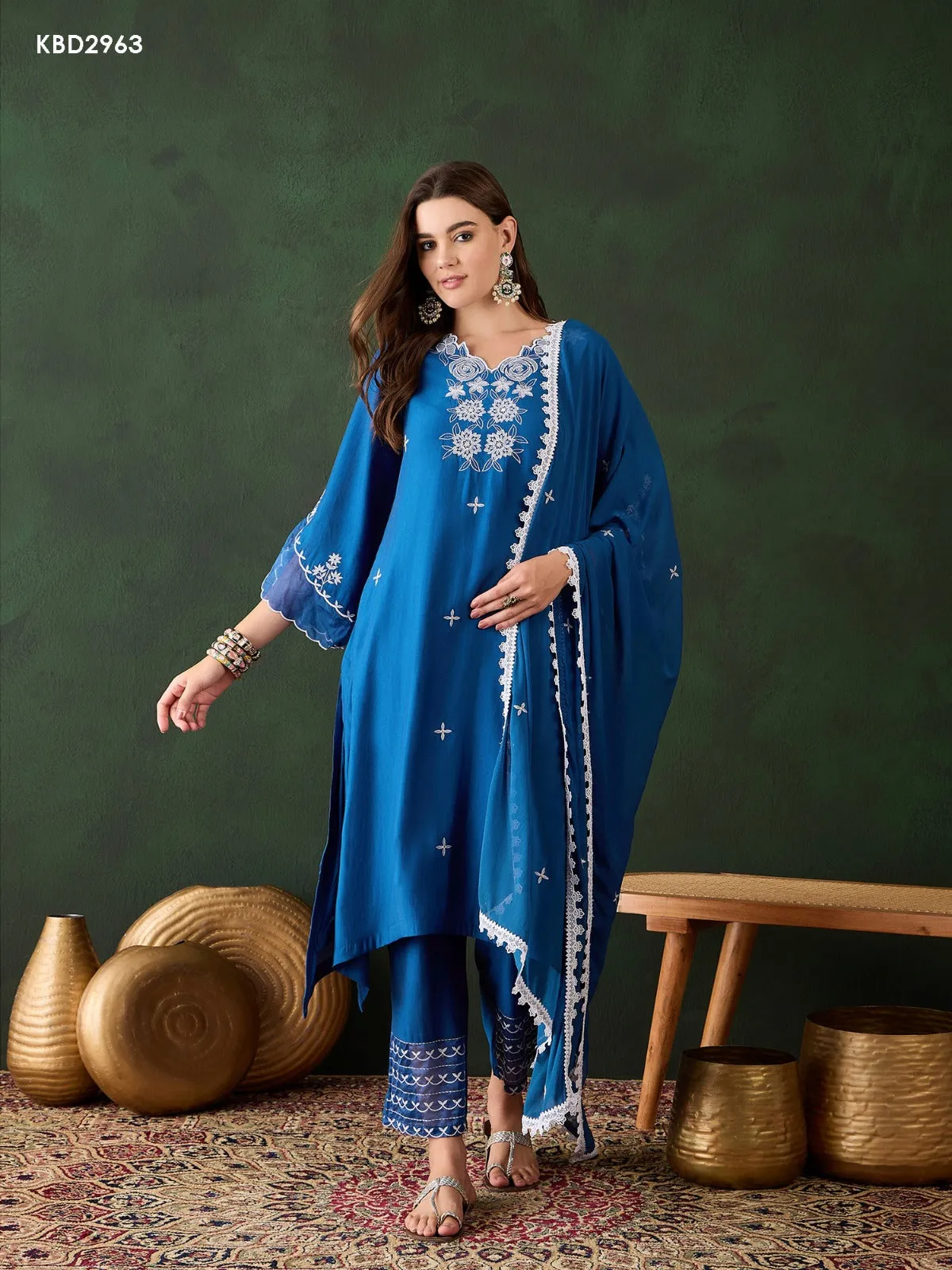Women's Designer Party Wear Soft Cotton Silk Salwar Suit