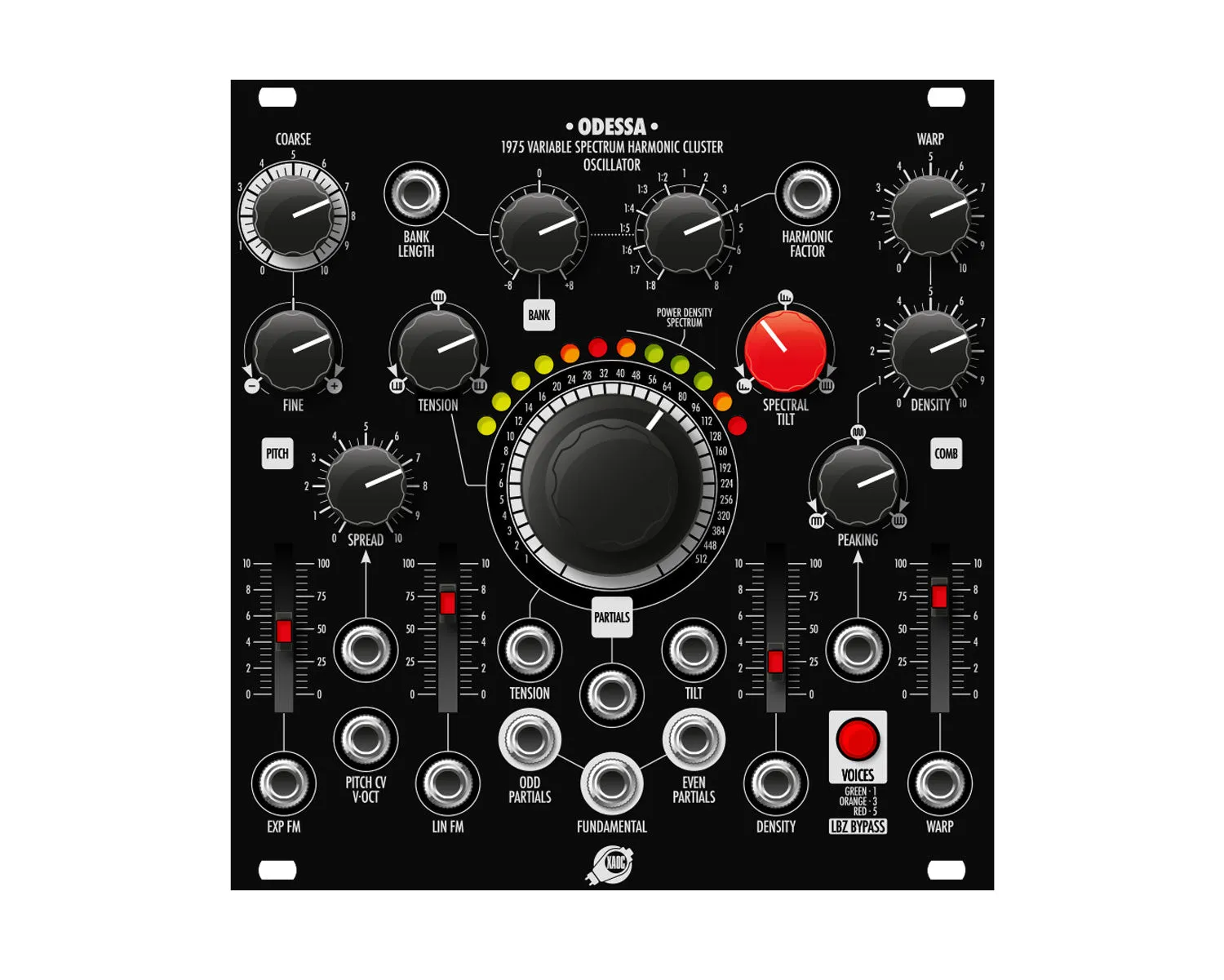 XAOC Devices ODESSA Replacement Panel - Black