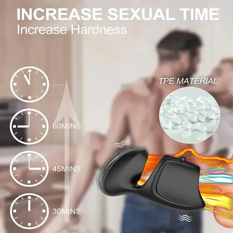 XV8 Adjustable Glans Trainer Vibrating Cock Hardness Long Last Training Sex Toy